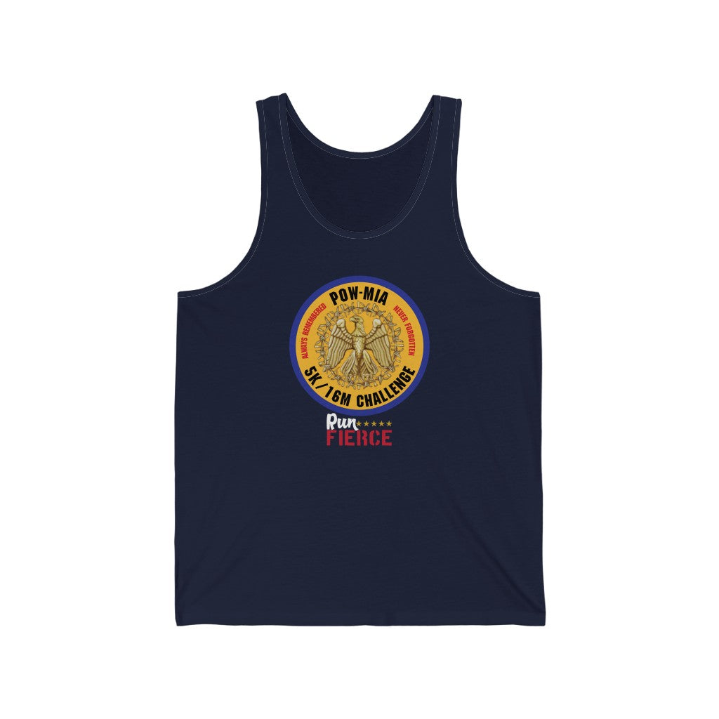 POW - MIA 5K/16 Mile Challenge Unisex Jersey Tank