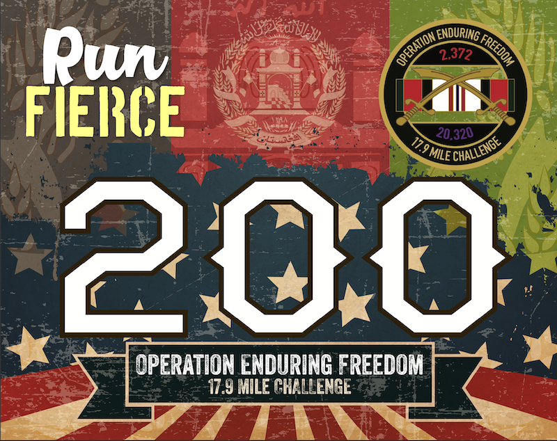 Military Series: Afghanistan War/Operation Enduring Freedom 17.9 Mile Challenge