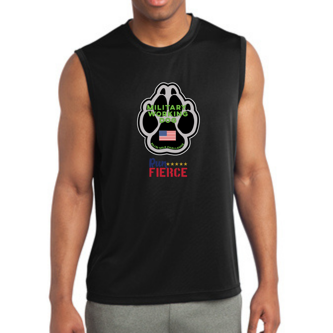Military Working Dog 5K/70 Mile Challenge Mens Muscle Tank
