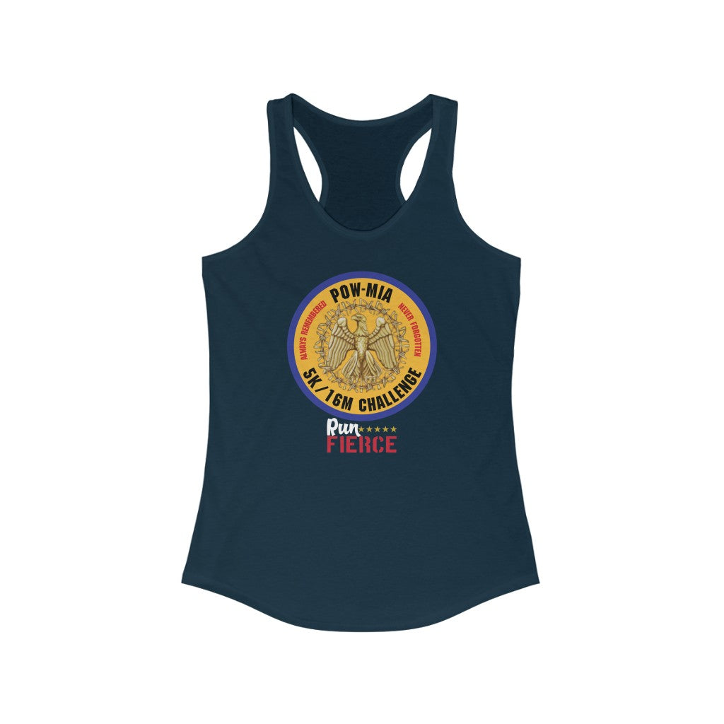 POW - MIA 5K/16 Mile Challenge Women's Racerback Tank